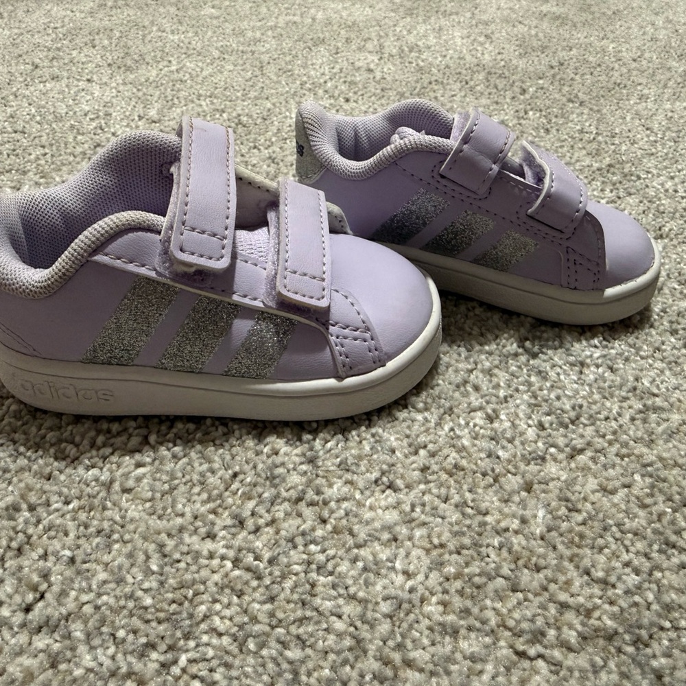 Adidas Baby Lilac Double Velcro Sneakers 3k